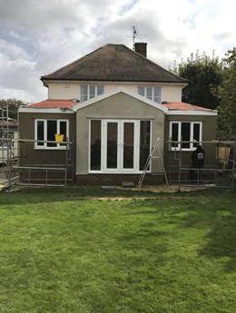 The finished extension
